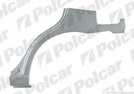 Ремкомплект крила заднього лівий Polcar 400783-5