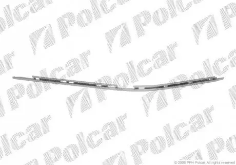 Молдинг накладки бампера правий Polcar 20160734