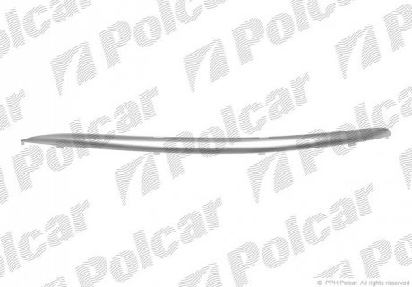 Молдинг накладки бампера правий Polcar 95142718 (фото 1)