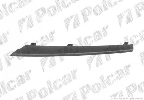 Накладка решітки бампера правий Polcar 204227-6