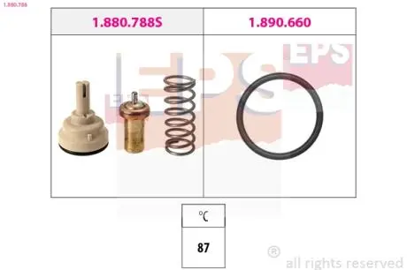 VW Р/к термостата SKODA SEAT, 1,6 EPS 1880788