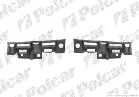 Кронштейн бампера лівий+правий Polcar 607307-5