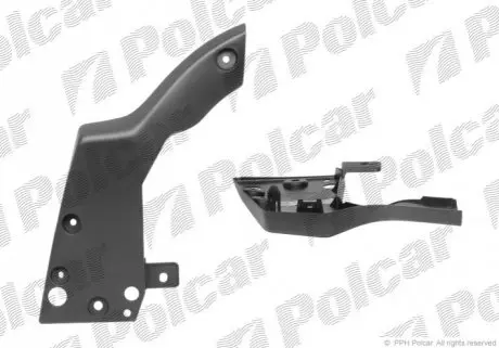 Спойлер бампера заднього лівий Polcar 81H199-1