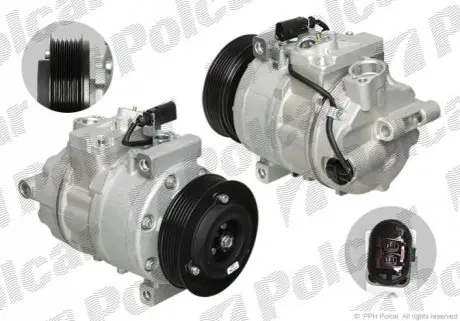 Компресор кондиціонера (новий) Polcar 1370KS-1