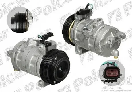 Компрессор кондиционера (Новый) Polcar 2550KS-1