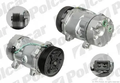 Компрессор кондиционера (Новый) Polcar 9550KS-1