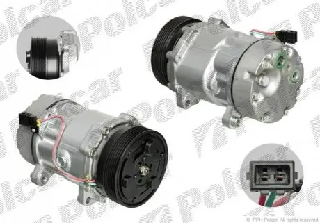 Компрессор кондиционера (Новый) Polcar 9550KS-2