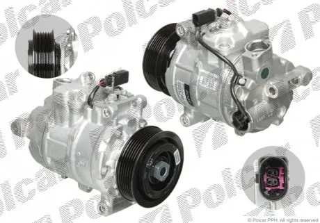 Компресор кондиціонера (новий) Polcar DCP02044