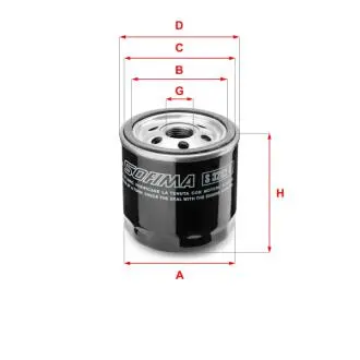 Масляный фильтр SOFIMA S3282R