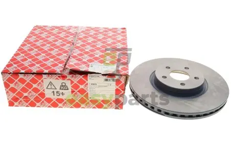 Диск гальмівний (передній) Ford Focus/ Kuga II 07-/Connect 13- (320x25) (з покриттям) (вентильований) FEBI BILSTEIN 43870