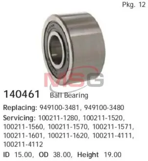 Подшипник генератора 38*15*19 CARGO 140461