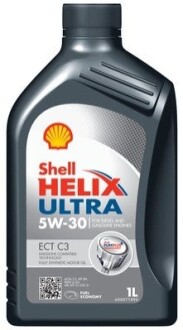 Олива двигуна 1L Helix Ultra ECT C3 5W30 (ACEA C3 MB 229.51/229.31 L-04 GM DII) SHELL 550049781