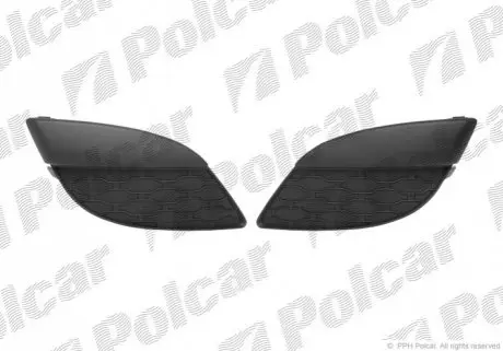 Решітка в бампері ліва+правий Polcar 600127