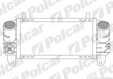 Радиатор воздуха (интеркулер) Polcar 1322J8-1