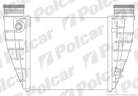 Радіатор повітря (Інтеркулер) Polcar 1336J8-3 (фото 1)