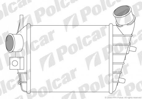 Радиатор воздуха (интеркулер) Polcar 1408J8-1