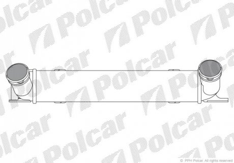 Інтеркулер BMW 1 (E81), 1 (E82), 1 (E87), 1 (E88), 3 (E90), 3 (E91), 3 (E92), 3 (E93), X1 (E84) 2.0D 06.04-06.15 Polcar 2001J8-1