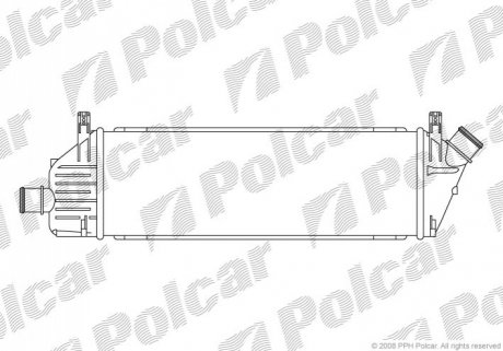 Радиатор воздуха (интеркулер) Polcar 2707J81X (фото 1)