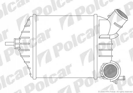 Радіатор повітря (Інтеркулер) Polcar 3022J81X