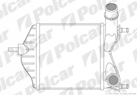 Радиатор воздуха (интеркулер) Polcar 3023J81X (фото 1)