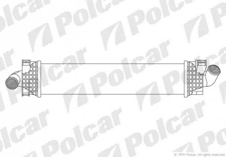 Радiатор iнтеркулера Focus C-Max, Focus, Kuga, Mondeo, S-Max 1.6D-2.5 10.03- Polcar 3205J8-1