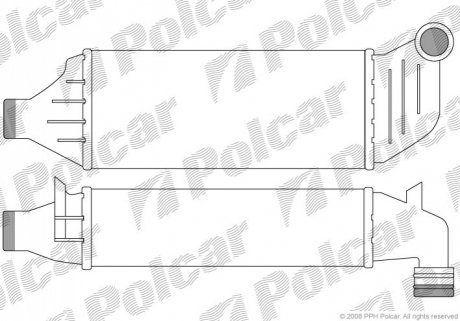 Радіатор повітря (Інтеркулер) Polcar 3217J8-1