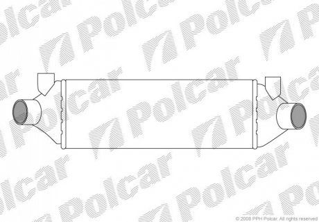 Радіатор повітря (Інтеркулер) Polcar 3247J8-1