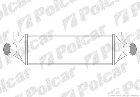 Радиатор воздуха (интеркулер) Polcar 3248J82X (фото 1)