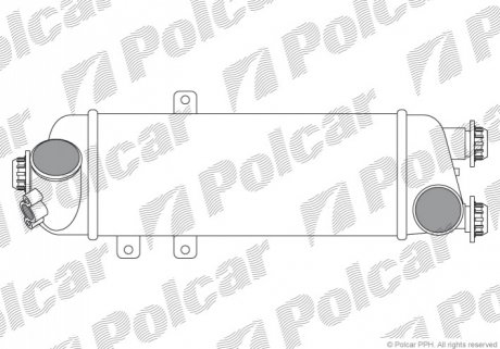 Радіатор повітря (Інтеркулер) Polcar 4114J8-1 (фото 1)