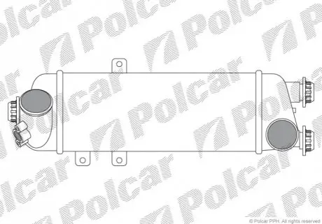 Радіатор повітря (Інтеркулер) Polcar 4114J8-1