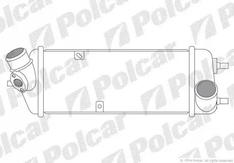 Радіатор повітря (Інтеркулер) Polcar 4117J83X