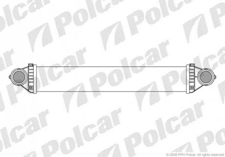Радіатор повітря (Інтеркулер) Polcar 5006J8-1 (фото 1)