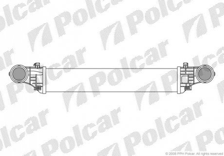 Радиатор воздуха (интеркулер) Polcar 5016J8-1 (фото 1)