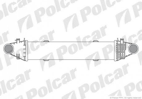 Радиатор воздуха (интеркулер) Polcar 5070J8-1 (фото 1)