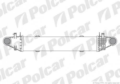 Радиатор воздуха (интеркулер) Polcar 5070J8-3