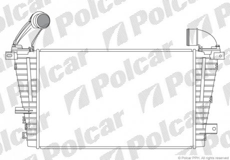 Радиатор воздуха (интеркулер) Polcar 5509J8-5