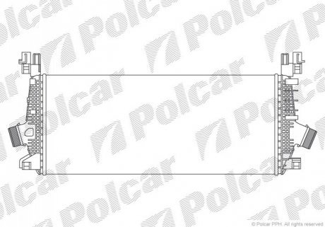 Радіатор повітря (Інтеркулер) Polcar 5520J8-5 (фото 1)