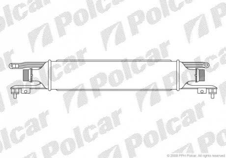 Радіатор повітря (Інтеркулер) Polcar 5558J8-2