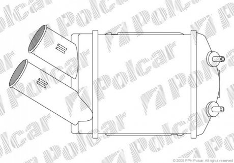 Радіатор повітря (Інтеркулер) Polcar 6007J8-1 (фото 1)