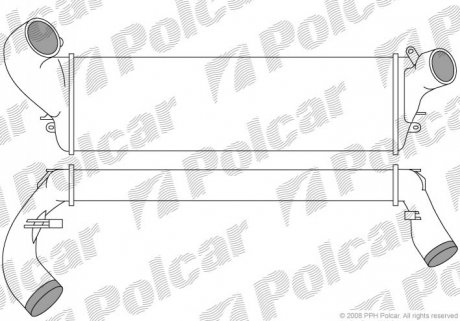 Радиатор воздуха (интеркулер) Polcar 6033J81X