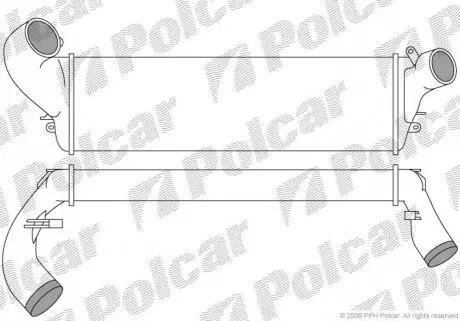 Радіатор повітря (Інтеркулер) Polcar 6033J81X