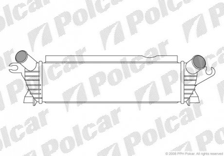Радиатор воздуха (интеркулер) Polcar 6060J81X (фото 1)