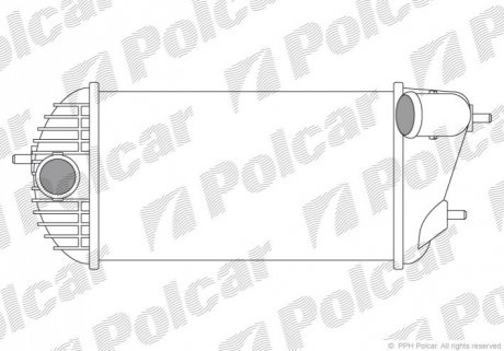 Радіатор повітря (Інтеркулер) Polcar 7415J81X (фото 1)