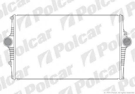 Радіатор повітря (Інтеркулер) Polcar 9080J8-1 (фото 1)