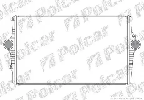 Радиатор воздуха (интеркулер) Polcar 9080J8-1