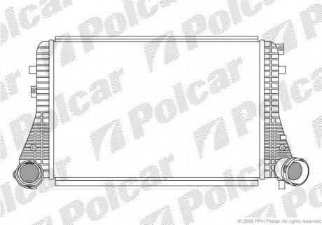 Радіатор повітря (Інтеркулер) Polcar 9513J81X