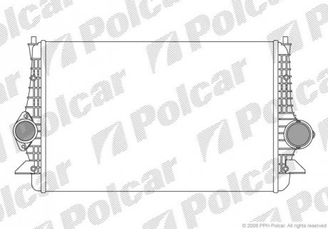Радиатор воздуха (интеркулер) Polcar 9551J81X