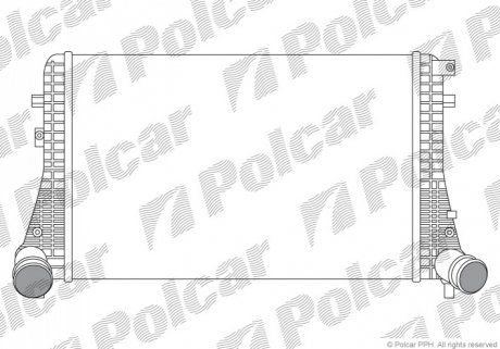 Радиатор воздуха (интеркулер) Polcar 9555J8-1