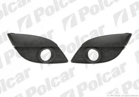 Решітка в бампері ліва+правий Polcar 600127-1