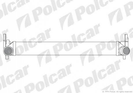 Радіатор повітря (Інтеркулер) Polcar 6732J81X (фото 1)